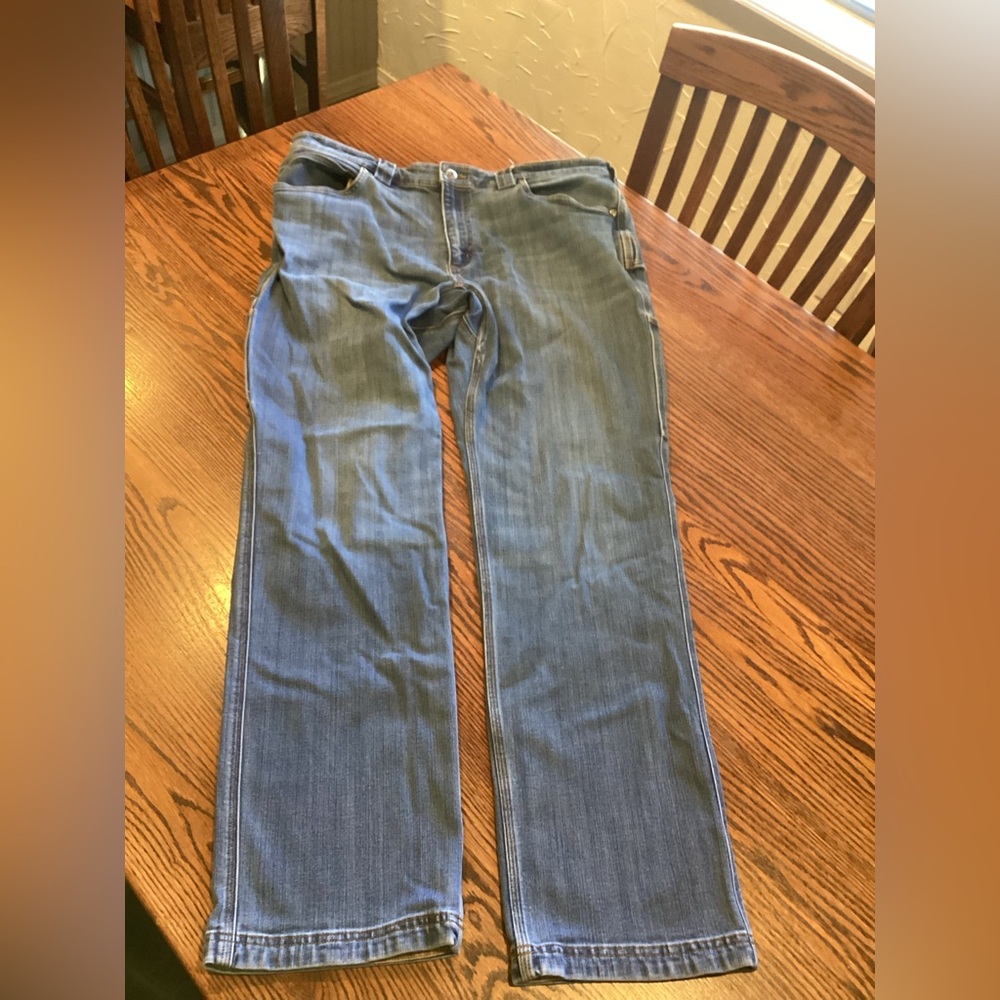 Duluth Trading Co Ballroom Double Flex Blue Jeans
